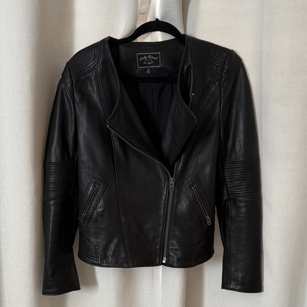 Lucky Brand 100% lamb leather jacket